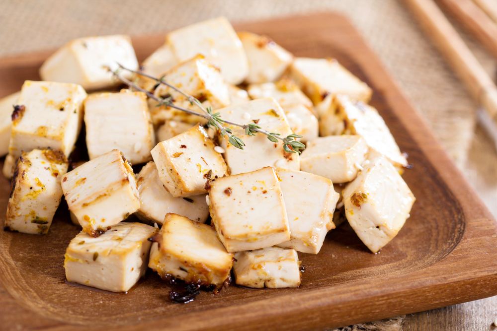 Baked Tofu Brown Baked Tofu
